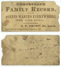 c1880s St Louis Photographer Agents Wanted business card - Topeka agent picture