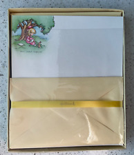 Joan Walsh Anglund Hallmark Stationery Girl with Bunny and Bird Unopened VTG picture