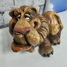 Vintage John Raya Beasties of the Kingdom Lion Figurine signed picture