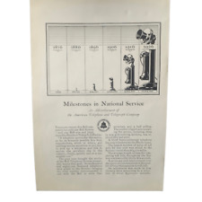 Vintage 1927 American Telephone & Telegraph AT&T National Service Ad Advertismen picture