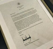 SIGNED Donald Trump Personalized Presidential White House Letter -OFFICIAL STYLE picture