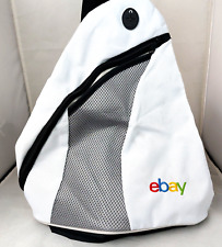 Ebayana Ebay Logo Crossbody Shoulder Sling Backpack White NEW eBay Live picture