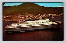 AK- Alaska, The Alaska Marine Highway, Ship, Antique, Vintage Souvenir Postcard picture