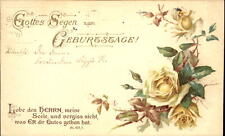 BIRTHDAY German yellow rose ~ 1905 ELEANORA MEYER Granite City IL picture