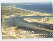 Postcard An aerial panoramic view of Wells looking north Wells Maine USA picture