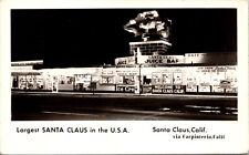 RPPC Largest Santa Claus in U.S.A. Juice Bar Gift Shop California Carpinteria picture