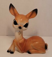 Vintage Big Eyed Deer Fawn Figurine Collectible Mid Century Decor picture