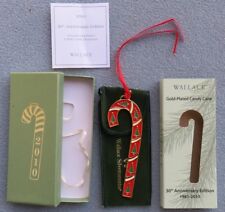 2010 Wallace 30th Annual Candy Cane Christmas Ornament Trees New in Box picture