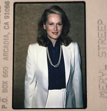 1983 Meryl Streep in White Suit Dress Celebrity Transparency Slide picture