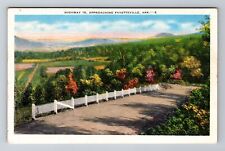 Fayetteville AR-Arkansas, Highway 16 Approaching Fayetteville, Vintage Postcard picture