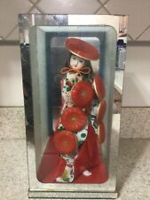 Vintage Geisha Doll With 7 Hats In case picture