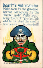 Vintage Postcard Dear Mr. Automaniac Anti-Driving Comic Rhyme Road Pirate picture