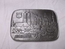 Olympic 1972 Munich Germany wall Plaque. Heavy metal picture