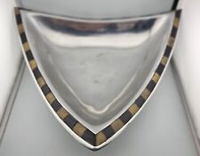 Metal-Mid Century Modern Polished Chrome Black/Yellow Ochre 15x15x15 picture