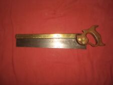 Vintage brass backed tenon dovetail saw W Tyzack sons & Turner picture