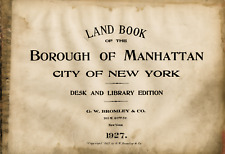 202 Page 1927 Land Book - Borough Manhattan City New York NYC Plats on Data CD picture