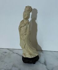 GORGEOUS VINTAGE CHINESE STATUE OF A LADY DRESSED IN TRADITIONAL CLOTHING picture