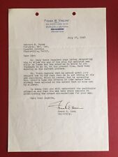 Cary Grant content Certified Hand Signed letter from his agent 1943 + COA picture
