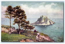 c1910 Thatcher Rock Torquay Devon England Oilette Tuck Art Antique Postcard picture