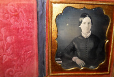 1/6th size Daguerreotype of young lady in full case picture
