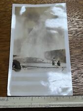 Vintage Photograph Old Faithful Geyser in Wyoming Circa 1930s P1 picture