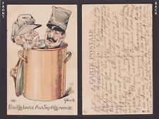 FRANCE, Postcard, Boil the Austro-German, Propaganda, Humor, WWI picture