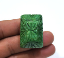 Wonderful Brazilian Green Emerald Carving Emerald Shape 156 Crt Loose Gemstone picture
