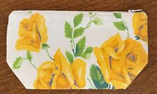 Vintage Tablecloth Zippered Pouch / Bags With Squared-Off Bottoms, Padding picture