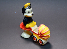 Vintage Disney Marx MINNIE MOUSE with Wheelbarrow Toy Ramp Walker 1960's picture