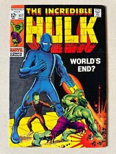 The Incredible Hulk #117 1969 6.0 FN Leader Stan Lee Marvel MCU Avengers picture