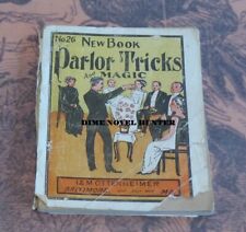 1912 NEW BOOK PARLOR TRICKS AND MAGIC #26 OTTENHEIMER DIME NOVEL WATCH VIDEO picture