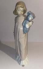 Lladro. Bianca & Her Bear Figurine. Statuette. Porcelain. Girl. 1978. Spain VTG. picture
