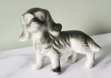 Vintage Gray Cocker Spaniel Puppy Figurine Japan picture