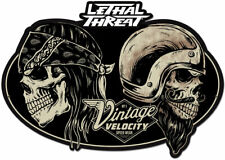 Vintage Style Metal Sign LETHAL THREAT VINTAGE VELOCITY 22 x 14 picture