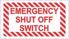 3.5 x 2 Emergency Shut Off Switch Magnet Business Door Wall Sign Vinyl Magnetic picture