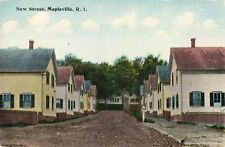 New Street Mapleville Rhode Island RI c1910 Postcard picture