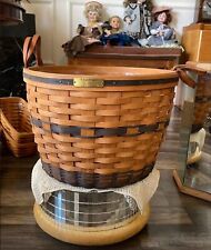 Longaberger Large 1991 J. W. Collection Corn Basket with Protector 17” Diameter picture