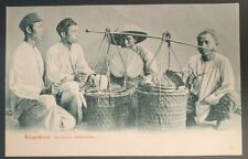 Antique Postcard~ Javanese Meat Sellers~ Singapore picture