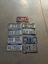 Expired Lot of 8 Michigan License Plates Auto Tags picture