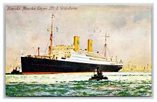 MS Gripsholm Ship Swedish America Line 1927 DB Postcard W7 picture