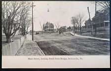 Postcard Sellersville PA - Main Street - Cigar Factory Sign - Panorama Backside picture