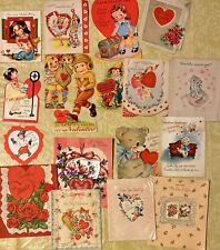 Valentine’s Day Greeting Card Lot Mid Century 1950’s 1960’s picture
