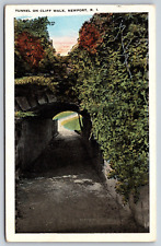 Tunnel, Cliff Walk, Newport, Rhode Island Vintage Postcard picture