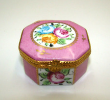JD Dumont Limoges Trinket Box w/ Roses picture