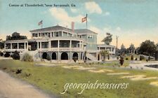GA~GEORGIA~SAVANNAH~CASINO AT THUNDERBOLT~LETTERING IN GRASS~EARLY picture