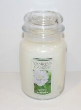 YANKEE CANDLE WHITE GARDENIA 22 OZ LARGE JAR CANDLE~FABULOUS~ picture