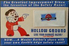 Pal Hollow Ground  Razor Blade Vintage 1950's Sample on Card Old Warehouse Stock picture