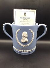 1975 Wedgwood  Blue Jasperware Josiah Wedgwood Loving Cup 8/50 picture
