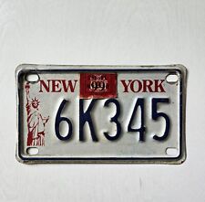1999 New York Motorcycle License Plate - #6K345 - Statue Of Liberty 🗽NY picture