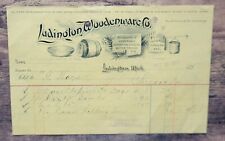 1897 Letterhead CHICORA PA Michigan Ludington Woodenware picture
